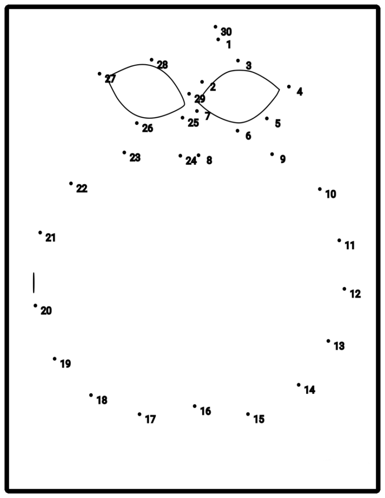Apple Dot to Dot Printable