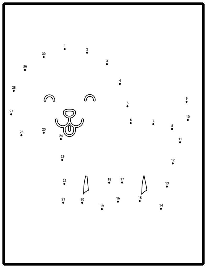 Puppy dot to  dot